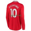 Maillot à Manches Longues Manchester United Rashford 10 Domicile 2022-23 Pour Homme